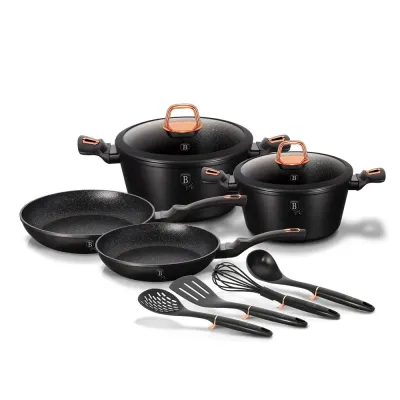 Набор посуды 10 предметов Berlinger Haus Black Rose Collection (BH-6149)