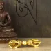 Ваджр HandiCraft Традиционный ритуальный символ буддизма Бронза Позолота Пять спиц 11 см (26374)