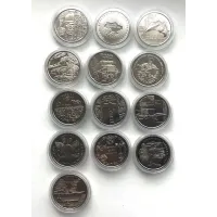 Набір монет в капсулах Collection Збройні Сили України 20.2 мм 13 шт Сріблястий (hub_q4wbp8)