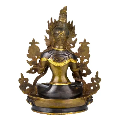 Тара Статуя Бронза HandiCraft Часткова Позолота 22,4х18х10 см (13780) Тара Статуя Бронза HandiCraft Часткова Позолота 22,4х18х10 см (13780)