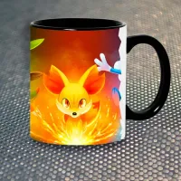 Чашка Fan Girl Покемони Pokemon (5634) 330 мл Чорний Чашка Fan Girl Покемони Pokemon (5634) 330 мл Чорний