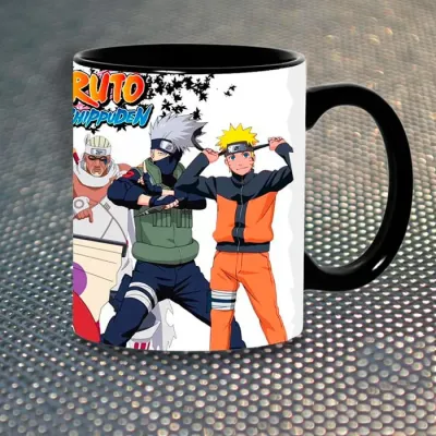 Чашка Fan Girl Наруто Naruto Shippuden (5624) 330 мл Чорний