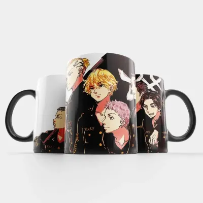 Чашка Fan Girl прапор Токійські Месники - Tokyo Revengers (15782) 330 мл Чорний