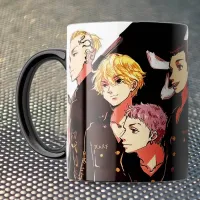 Чашка Fan Girl прапор Токійські Месники - Tokyo Revengers (15782) 330 мл Чорний