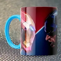 Чашка Fan Girl Залізна людина проти Капітана Америки Марвел - Marvel (15770) 330 мл Блакитний Чашка Fan Girl Залізна людина проти Капітана Америки Марвел - Marvel (15770) 330 мл Блакитний