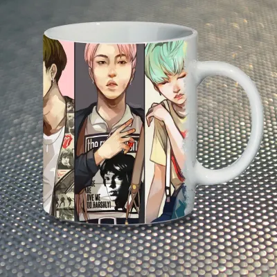 Чашка Fan Girl Група BTS Bangtan Boys БТС (7080) 330 мл Білий