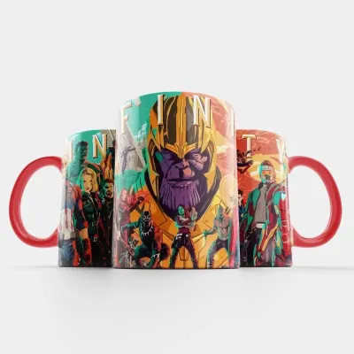 Чашка Fan Girl Війна нескінченності Марвел - Marvel (15769) 330 мл Червоний