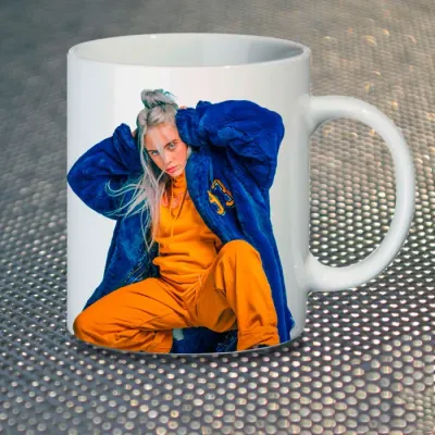 Чашка Fan Girl Біллі Айліш Billie Eilish (7077) 330 мл Білий