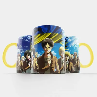 Чашка Fan Girl Атака на Титанів Attack on Titan UA (15435) 330 мл Жовтий
