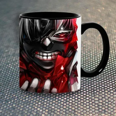 Чашка Fan Girl Tokyo Ghoul Flower (5639) 330 мл Чорний