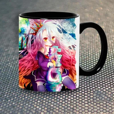 Чашка Fan Girl Shiro (5626) 330 мл Чорний