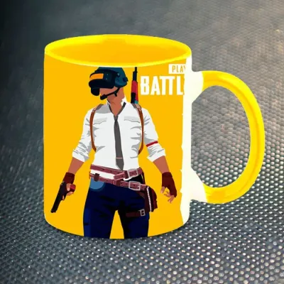 Чашка Fan Girl PlayerUnknown's Battlegrounds Жовта (4762) 330 мл Жовтий
