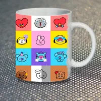 Чашка Fan Girl BT21 BTS Bangtan Boys БТС (7075) 330 мл Білий