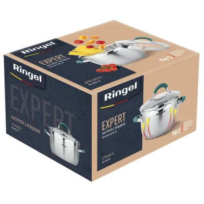 Кастрюля RINGEL Expert 18 см 2.5 л Хром (6723690)