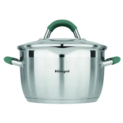 Кастрюля RINGEL Expert 22 см 4.6л Хром (6723693)