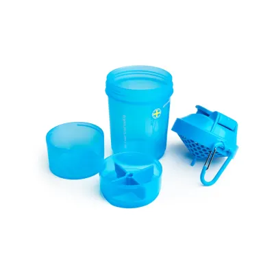 Шейкер спортивний Smartshake Original2GO 600ml Neon Blue Шейкер спортивний Smartshake Original2GO 600ml Neon Blue