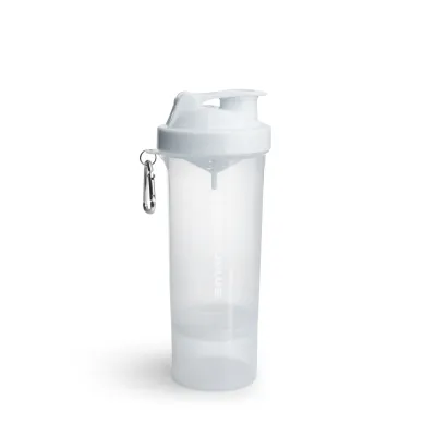 Шейкер спортивний Smartshake Slim 500ml Pure White