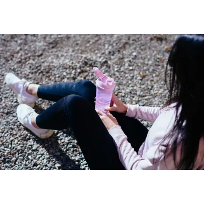 Шейкер спортивний Smartshake Slim 500ml Cotton Pink Light Lavender Шейкер спортивний Smartshake Slim 500ml Cotton Pink Light Lavender