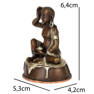 Статуя HandiCraft Міларепи 6,4 см Коричневей (26336)