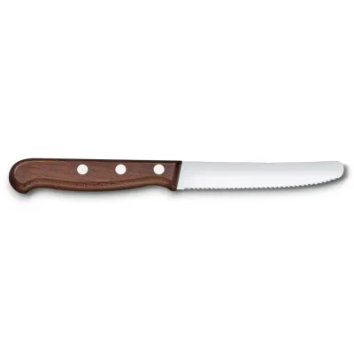 Кухонний ніж для томатів Victorinox Wood Tomato & Table 11 см Коричневий (5.0830.11G) Кухонний ніж для томатів Victorinox Wood Tomato & Table 11 см Коричневий (5.0830.11G)