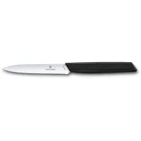 Кухонний ніж для чищення Victorinox Swiss Modern Paring 10 см Чорний (6.9003.10W)