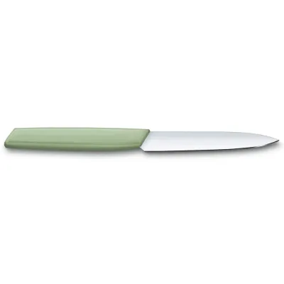 Кухонный нож для очистки Victorinox Swiss Modern Paring 10 см Зеленый (6.9006.1042)
