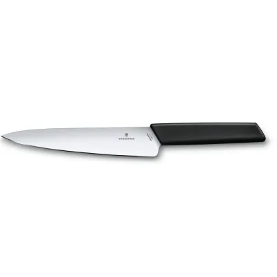 Кухонный нож для разделки Victorinox Swiss Modern Carving 19 см Черный (6.9013.19B)