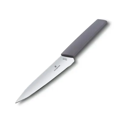Кухонний ніж універсальний Victorinox Swiss Modern Kitchen 15 см Бузковий (6.9016.1521B)