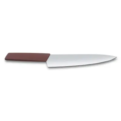 Кухонный нож для разделки Victorinox Swiss Modern Carving 22 см Бордовый (6.9016.221B)