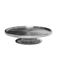 Подставка для торта One Chef из нержавеющей стали низкая  32,5х8 см