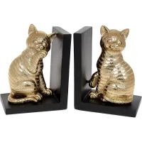 Книжковий інтер'єрний утримувач Bona Gold-Cats 25х9х17 см Золотий DP119971