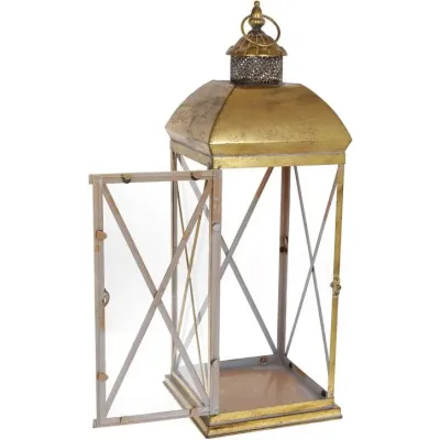 Декоративный подсвечник Bona Фонарь 62 см Gold DP120029