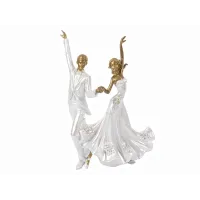 Інтер'єрна статуетка Lefard Wedding dance 35.5 см Білий AL120203 Інтер'єрна статуетка Lefard Wedding dance 35.5 см Білий AL120203