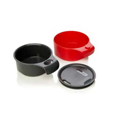 Набір посуду Humangear GoKit Deluxe 7-tool Mess Kit Charcoal/Red (1054-022.0126)