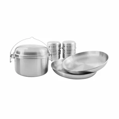 Набір посуду Tatonka Picnic Set II 8 предметів Сірий (1033-TAT 4140.000)