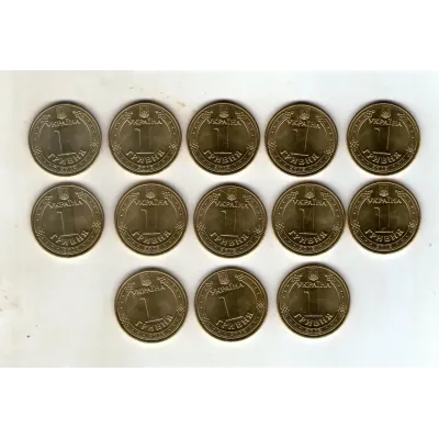 Набор сувенирных монет Collection Легенды Украинского футбола 1 гривна 26 мм 13 шт Разноцветный (hub_h3vjcw) Набор сувенирных монет Collection Легенды Украинского футбола 1 гривна 26 мм 13 шт Разноцветный (hub_h3vjcw)