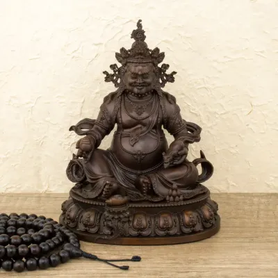 Статуя HandiCraft Дзамбалы Технология вакуумной заливки металла Бронза 15 см (23477)
