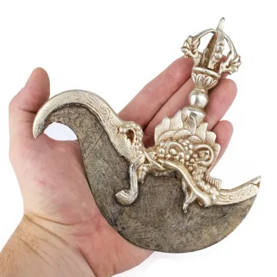 Статуетка HandiCraft Картіка тиб. Дрігуг + підставка Бронза зі срібленням 17 см (26361) Статуетка HandiCraft Картіка тиб. Дрігуг + підставка Бронза зі срібленням 17 см (26361)