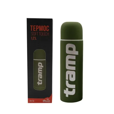 Питьевой термос Tramp Soft Touch 1.2 л зеленый Питьевой термос Tramp Soft Touch 1.2 л зеленый