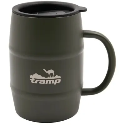 Термо чашка с крышкой Tramp 0,5 л оливковая