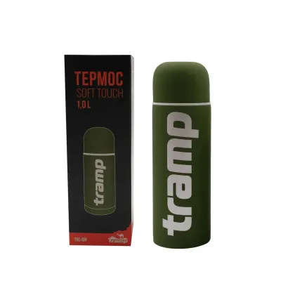 Термос для рыбалки Tramp Soft Touch 1,0 л зеленый