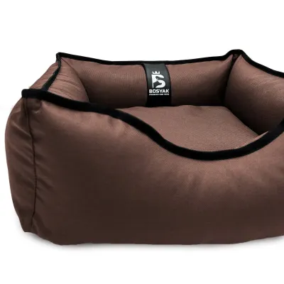 Лежак ліжко для собак та котів EGO Bosyak Waterproof XS 50х45 Коричневий (спальне місце для собак та котів)
