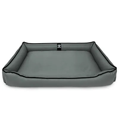 Лежак ліжко для собак всіх порід EGO Bosyak Waterproof 2XL 115х95 Сірий (спальне місце для великих собак)