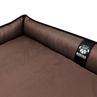 Лежак для собак всех пород EGO Bosyak Waterproof 2XL 115х95 Коричневый (спальное место для больших собак)