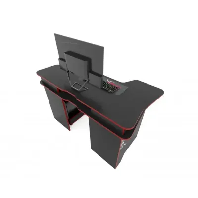 Геймерский игровой стол ZEUS IGROK-4 чёрный/красный 