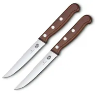 Набір ножів для стейків Victorinox Wood Steak Set 2 шт Коричневий (5.1200.12G) Набір ножів для стейків Victorinox Wood Steak Set 2 шт Коричневий (5.1200.12G)