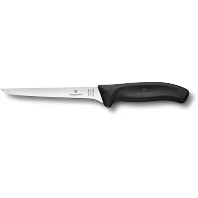 Кухонний обвалочний ніж Victorinox Swiss Classic Boning Flexible 15 см Чорний (6.8413.15G)