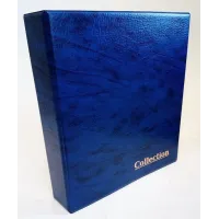 Альбом для монет в капсулах Schulz Collection 225х265х40 мм 120 ячеек Синий (hub_3ynzbd)