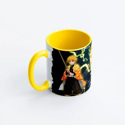 Чашка Fan Girl Зеницу Клинок, рассекающий демонов - Demon Slayer Yellow 330 мл (16465)
