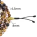 Четки из сардоникса HandiCraft 108 бусин 6.5 мм медь (27198)